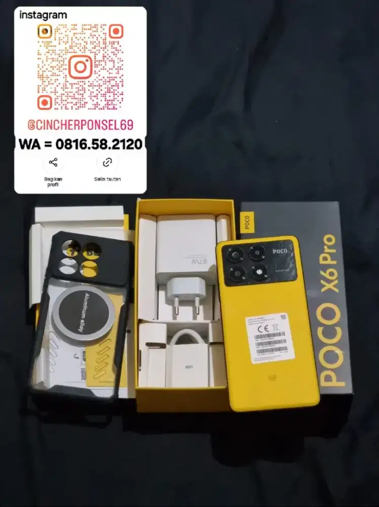 Jual hp bekas POCO X6 PRO 12/512 5g garansi sampai 10 2026