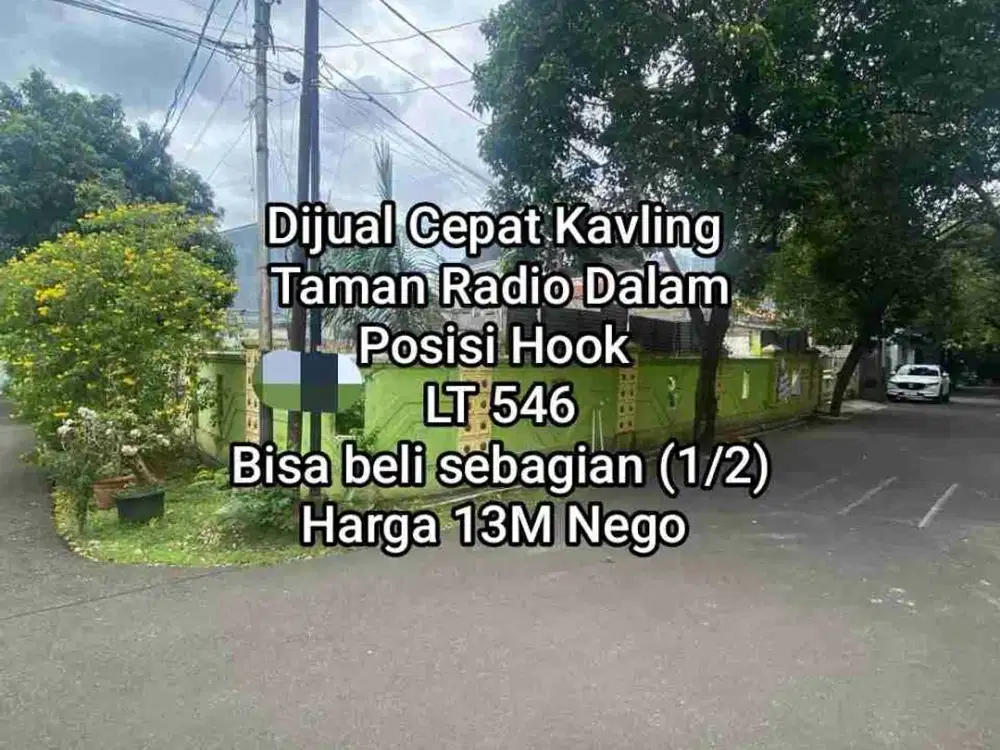 Jual Kavling dalam Komplek di Kebayoran Baru Jaksel