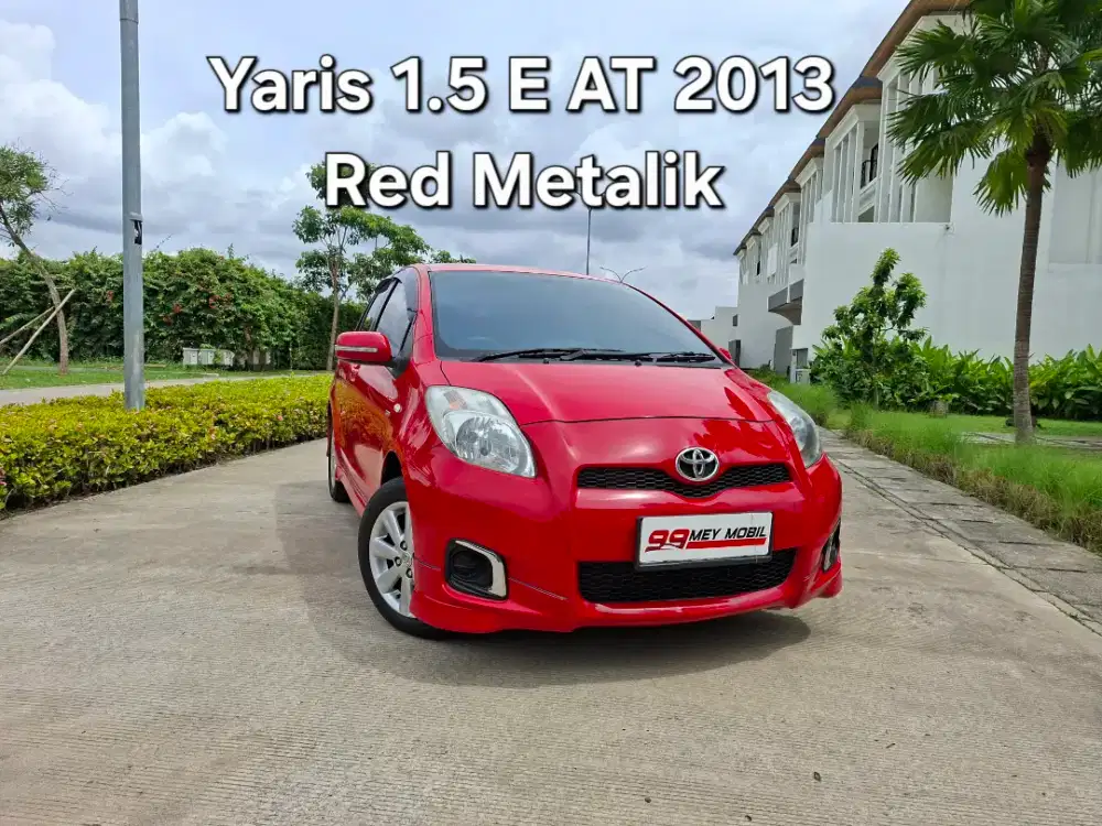 Yaris 1.5 E AT red metalik 2013 jazz at 2013 brio e at 2013 jazz 2014