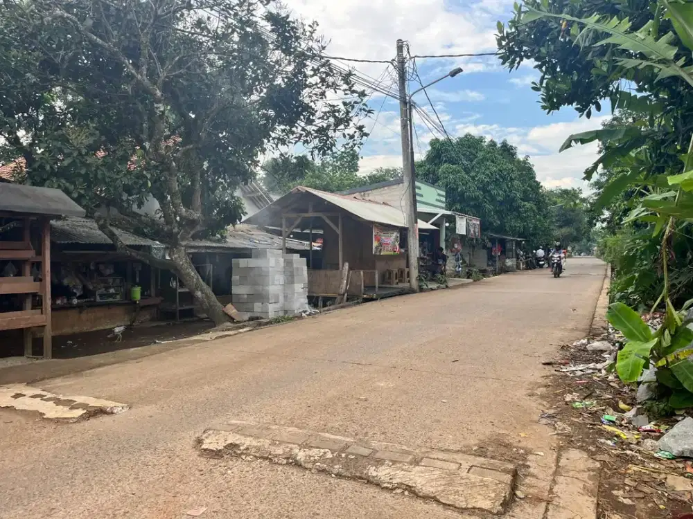Kavling Cisauk tepi jalan,Akses 2 Mobil,Cocok Untuk Gudang