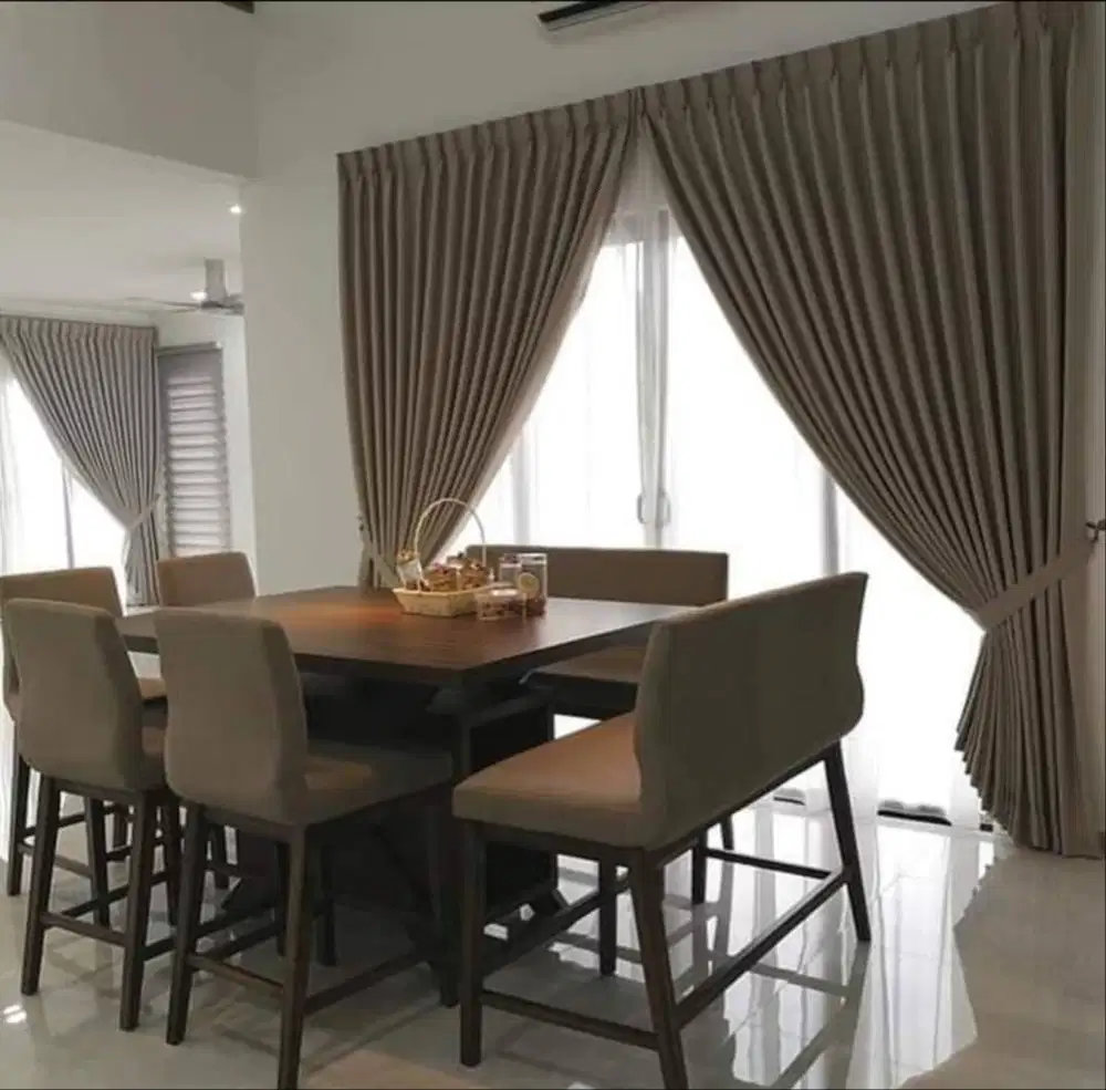 Melayani Tirai Gorden Jendela Gordyn Mewah Hordeng Terbaru Murah