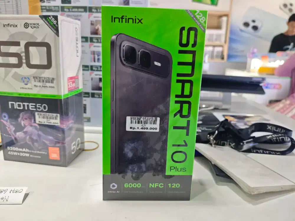 INFINIX SMART 10+ RAM 8+8/128GB ATLANTIS DAHSYAT