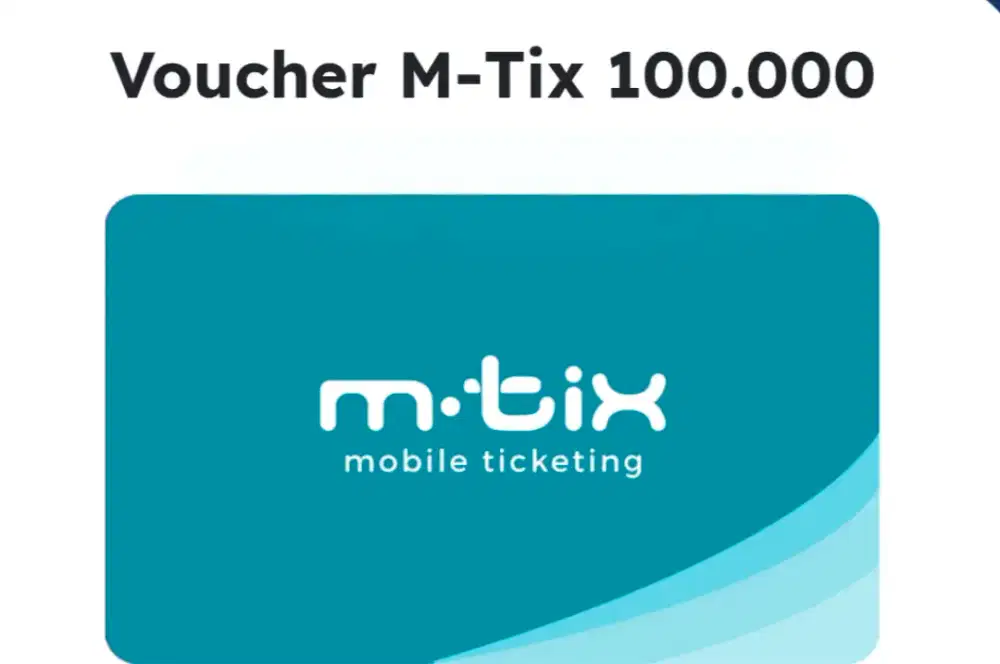 E-voucher M-TIX 100.000 MURAH