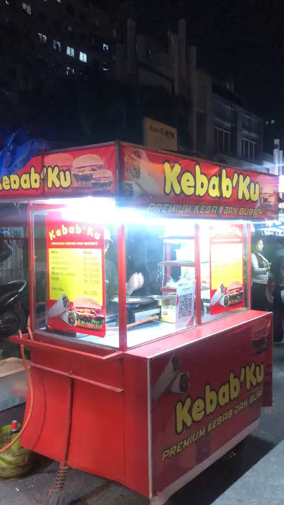 Dijual Usaha Kebab Gerobakan Siap Operasional