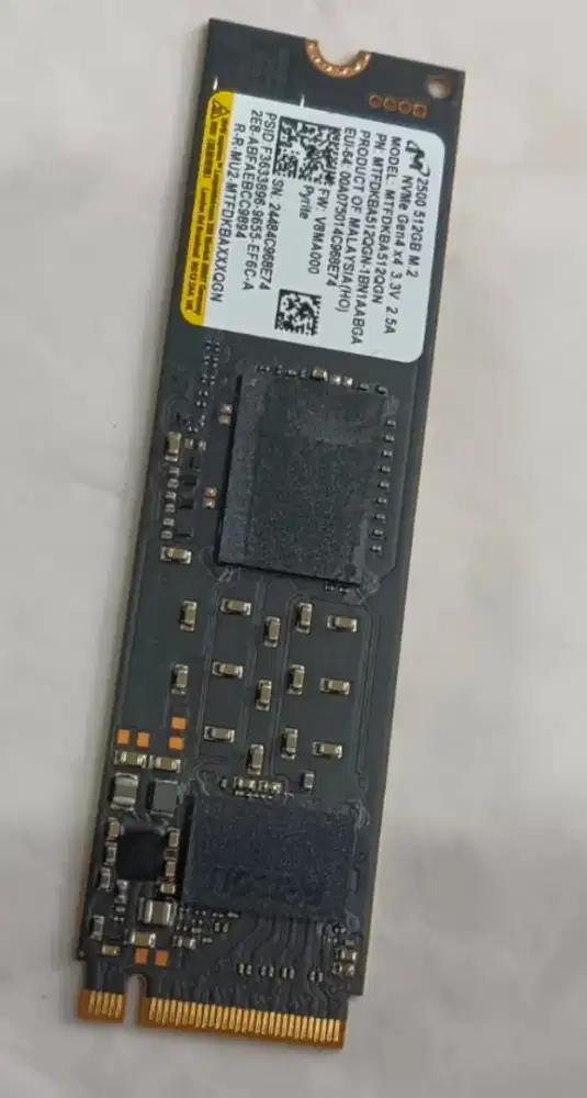 Ssd 512 Nvme M.2 kondisi siap pakai