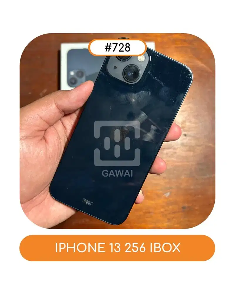 #728 Iphone 13 Midnight  256 Ibox BH 80%