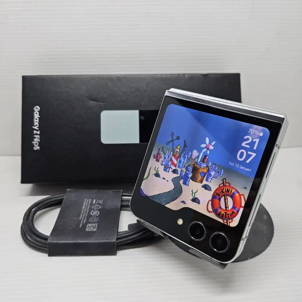 MULUS 99.9% SAMSUNG GALAXY Z FLIP 5 5G 8/512 Mint EX SEIN FULLSET ANTI