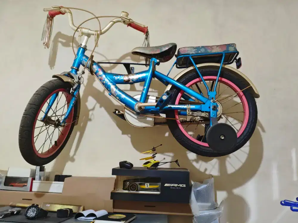 SEPEDA WIN CYCLE MOTIF FROZEN 18INCH Warna BIRU