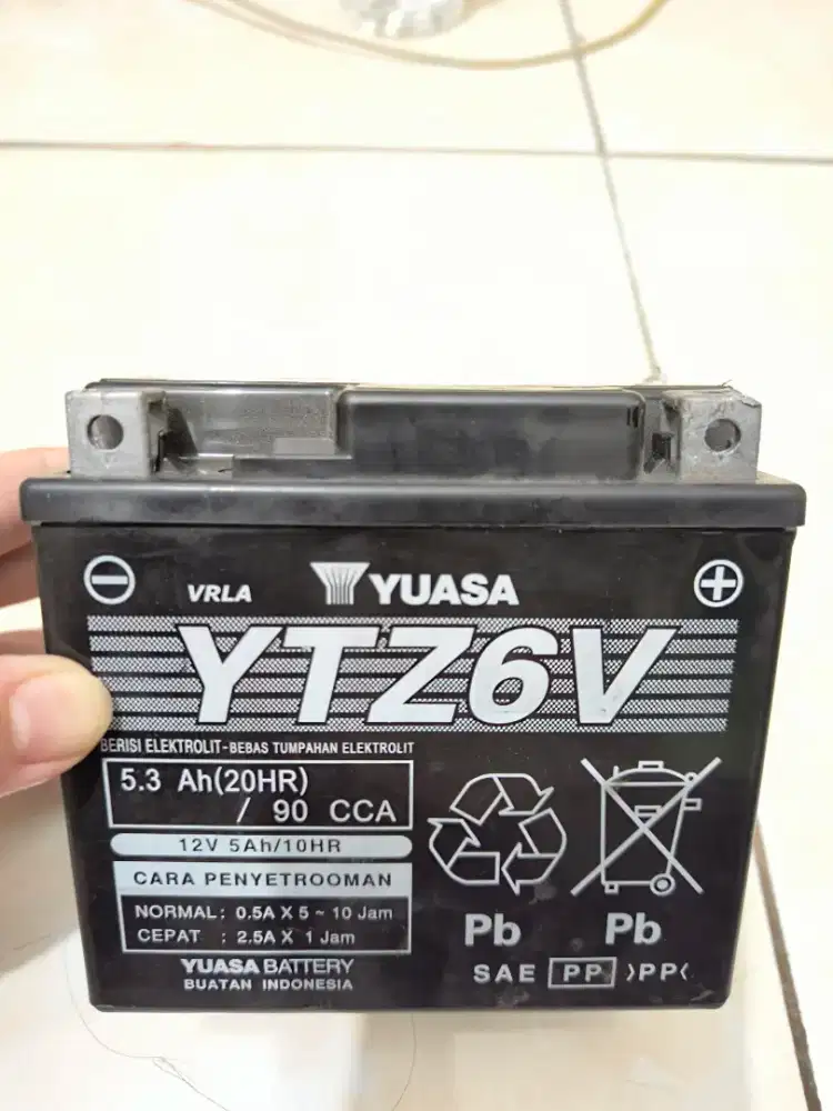 Aki Yuasa YTZ6V original copotan Honda