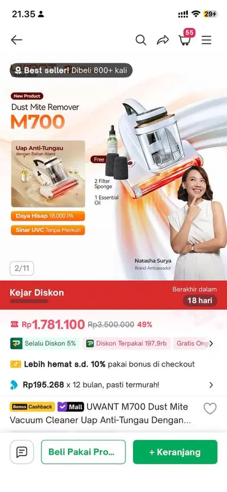 U want M700 dust MIte