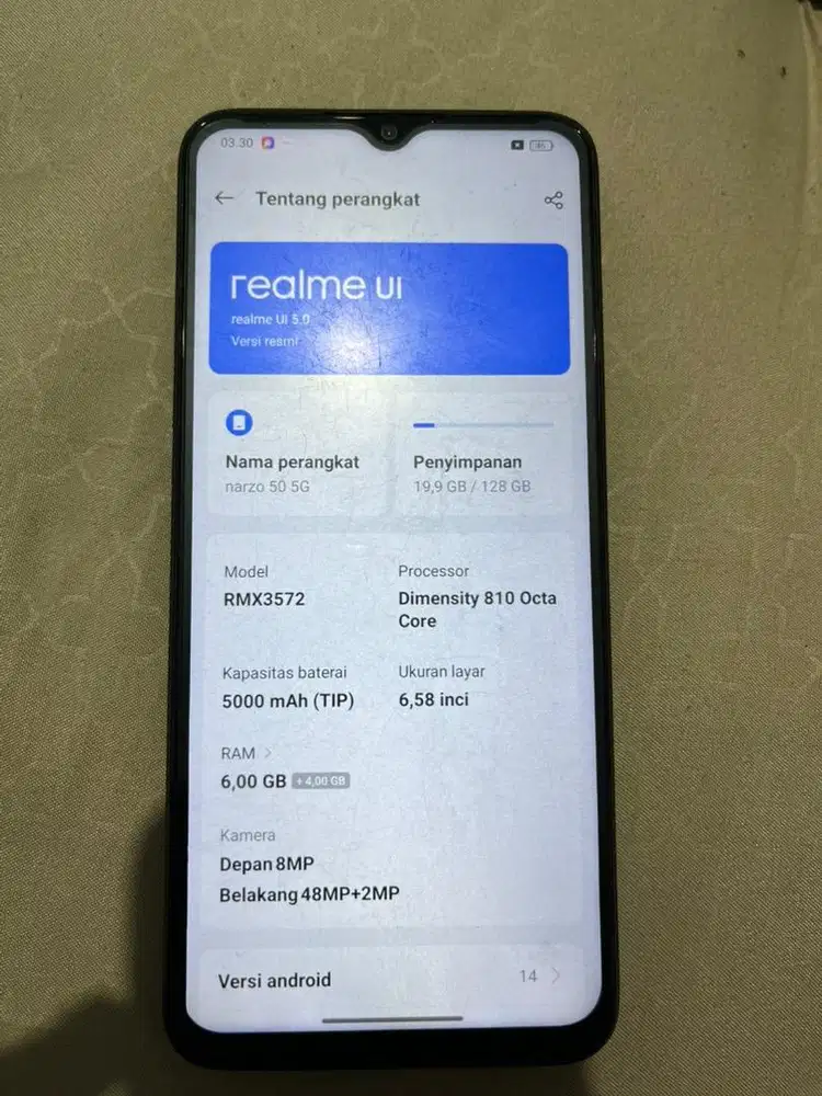 realme narzo 50 5g 6/128