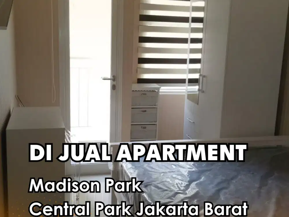 Dijual !!! Apartement Studio Madison Park Central Park Mall Jakarta Barat