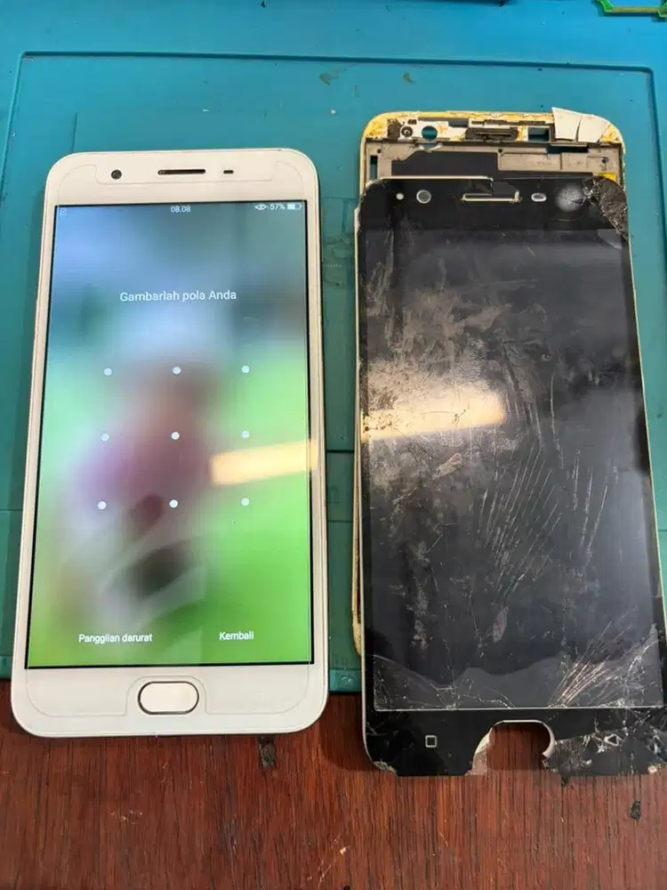 Ganti lcd oppo f1s bergaransi