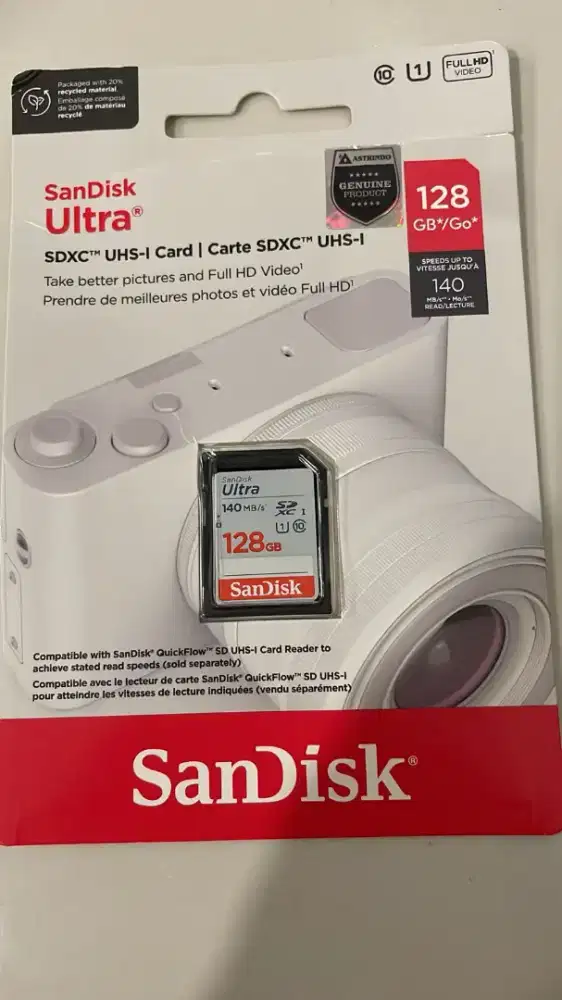 Memory Card SanDisk SDXC Ultra 128GB UHS-I