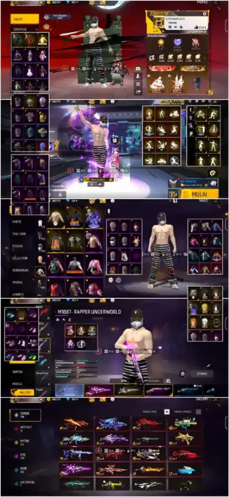 Jual akun ff, 100% real