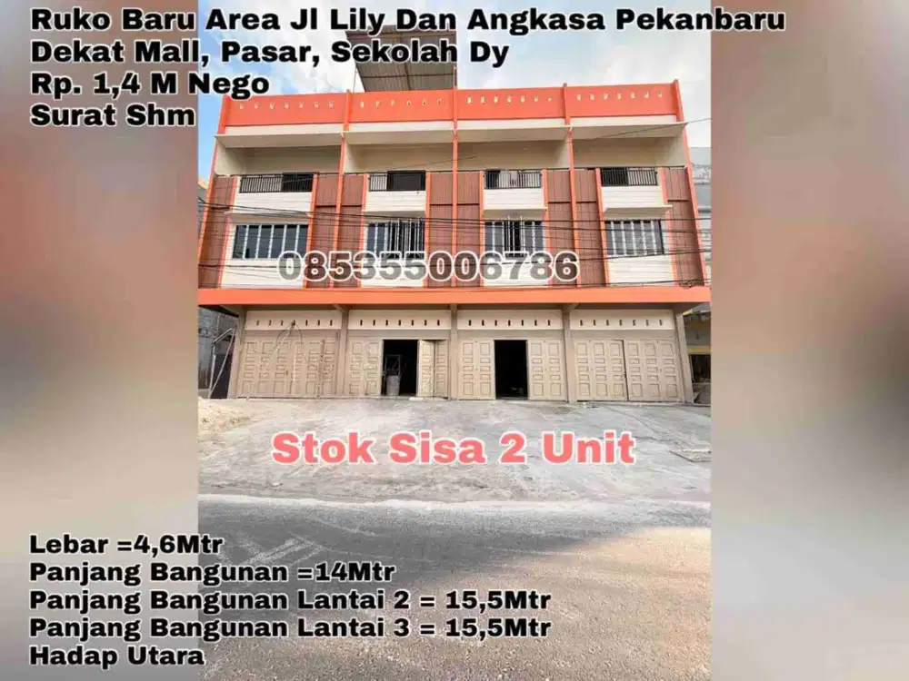 ruko baru jl.lily dan angkasa