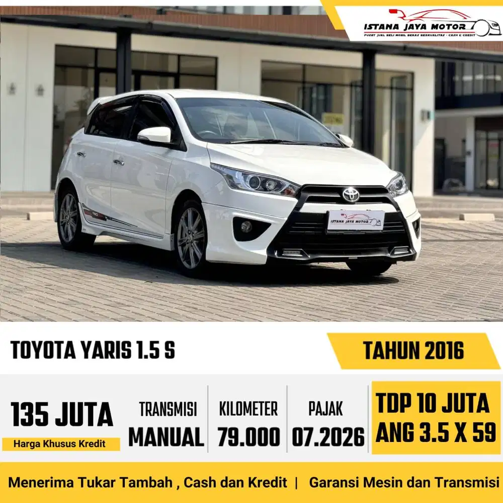 TOYOTA YARIS 1.5 S MT 2016