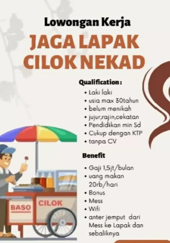 Lowongan lapak cilok