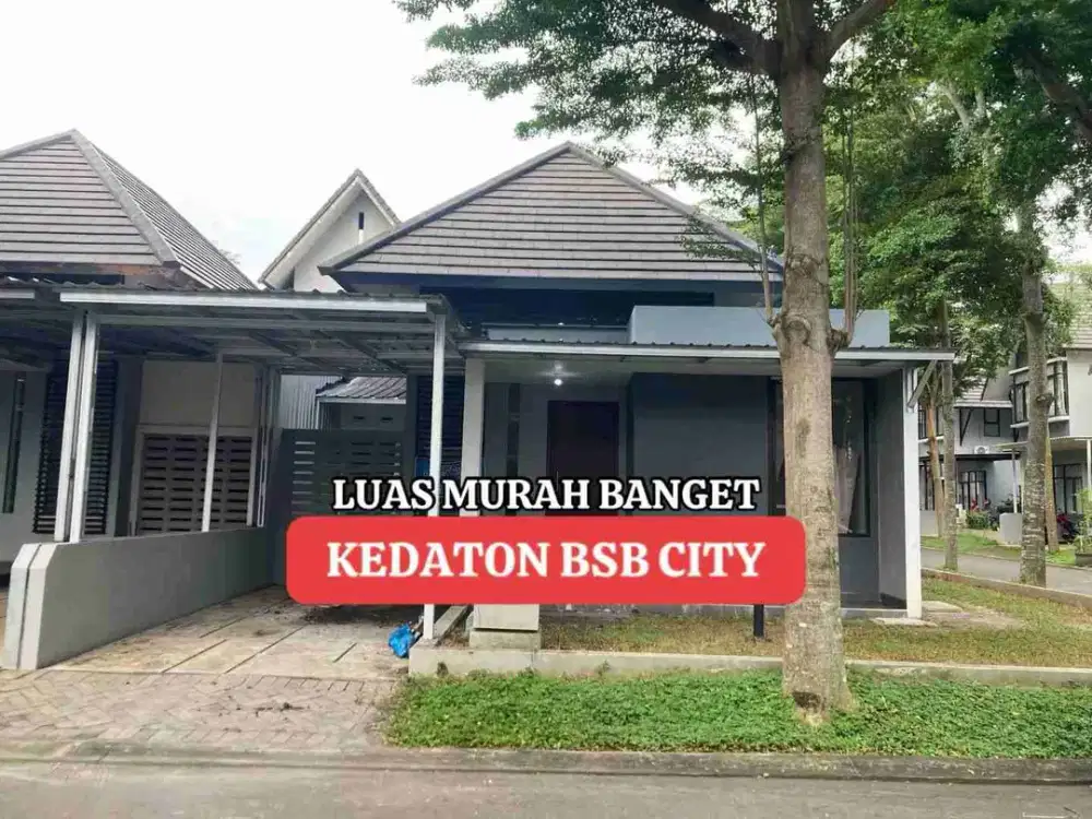 Rumah Luas Minimalis Modern BSB City Like New Jual diBawah Pasaran