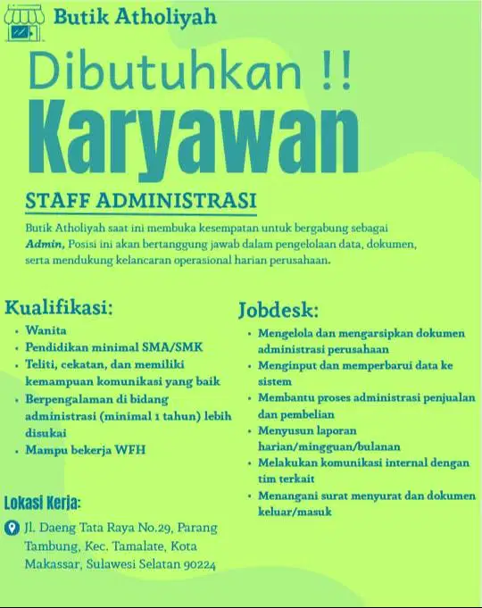 Staff Administrasi