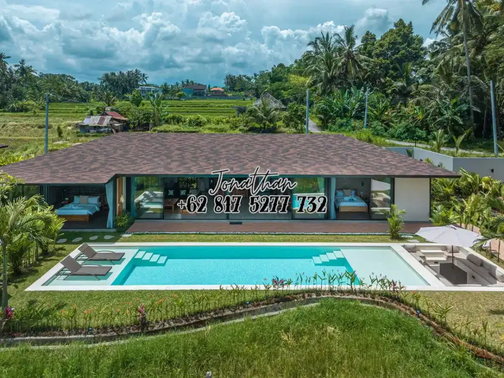 Dijual Villa Eksklusif Leasehold View Sawah di Pejeng Ubud