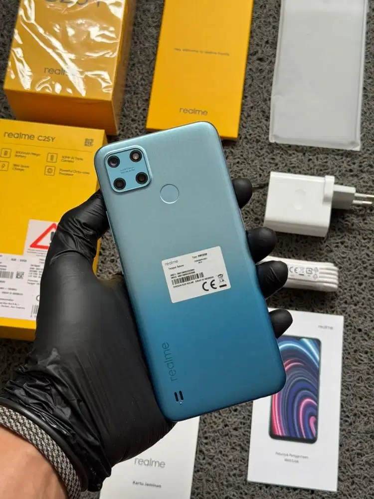Realme C25Y Blue 64gb bukabox Fullset
