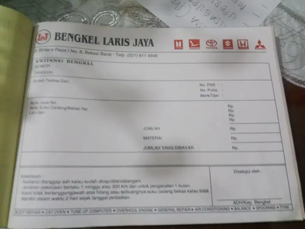 Jasa service dan inspeksi mobil Jepang