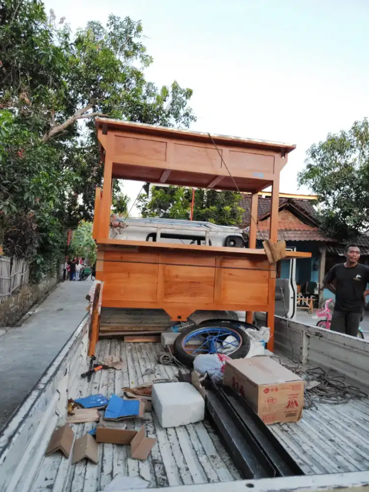 Sedia Gerobak Angkringan, Bakso Mie Ayam, Bubur, Sate, Soto, Pecel dll