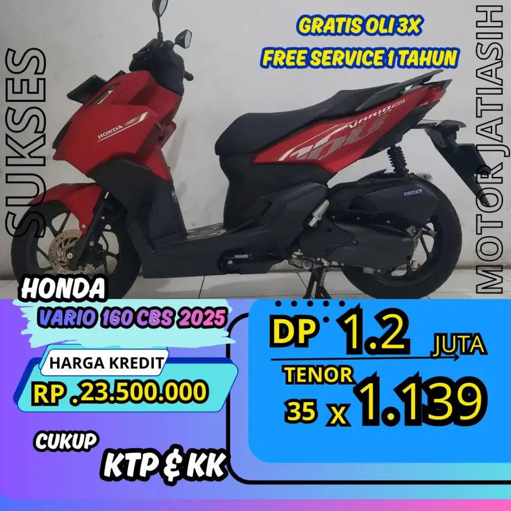 DP MURAH HONDA VARIO 160 CBS 2025 DP 1.2 JUTA BISA CASH/KREDIT