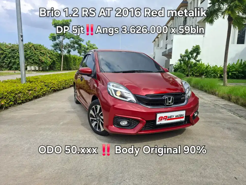 DP 5jt‼️ Brio 1.2 RS AT 2016 Red metalik brio e at 2017