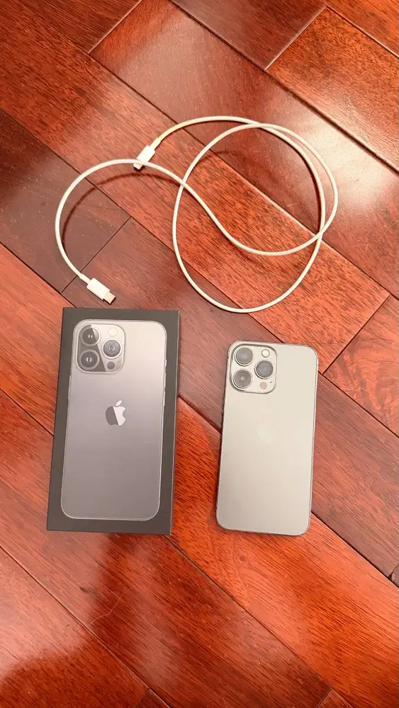 iPhone 13 Pro 128 GB Full Set Mulus Graphite Black Digimap