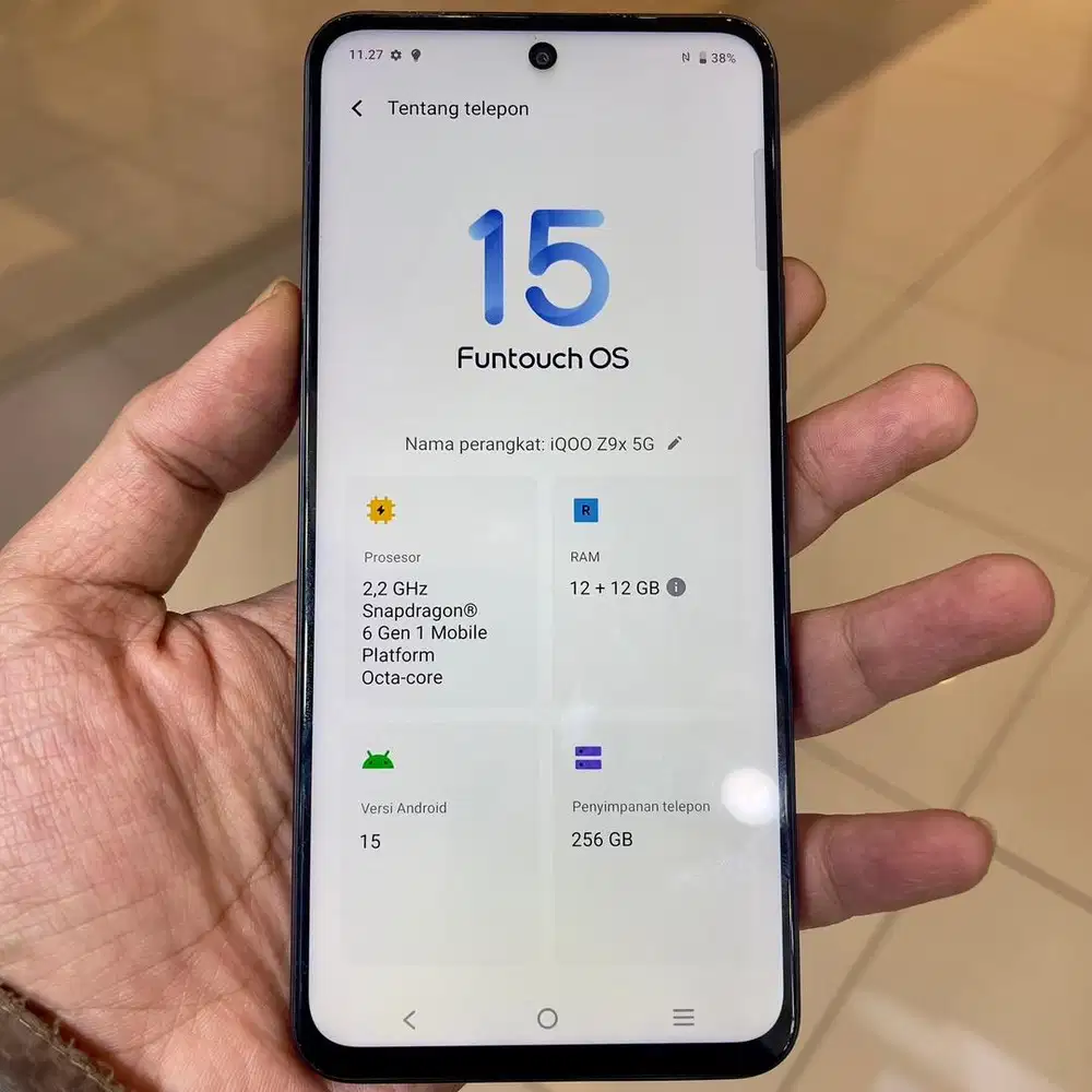 Iqoo z9x ram 12 / 256 resmi fullset original