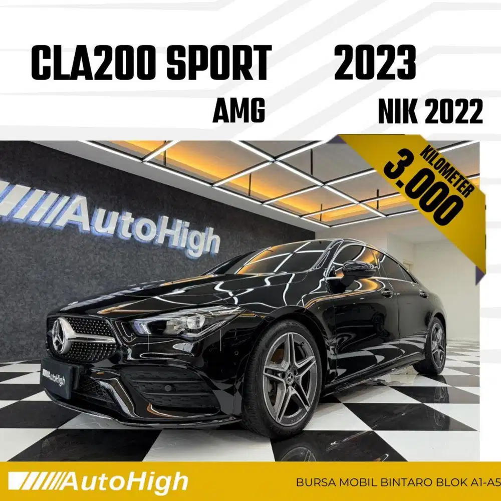 DP10% [Km3.000] CLA200 AMG 2022 Black / CLA 200 Reg 2021 #AUTOHIGH