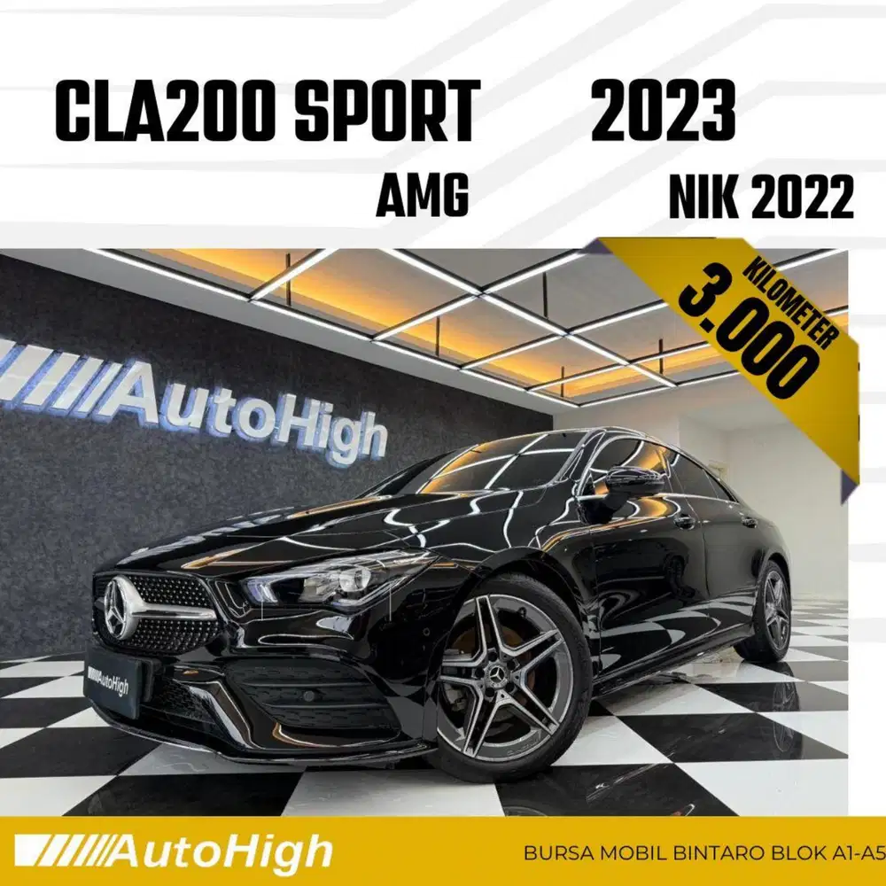 DP10% [Km3.000] CLA200 AMG 2022 Black / CLA 200 Reg 2021 #AUTOHIGH