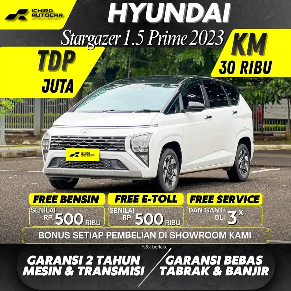 STARGAZER PRIME AT 2023 KM 32RB PAJAK 05.26 PLAT B GENAP