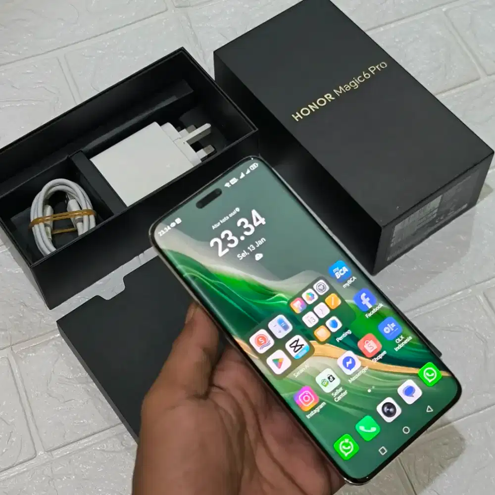 Honor Magic 6Pro 5G Ram 12 Internal 512 Mulus Fullset Ori