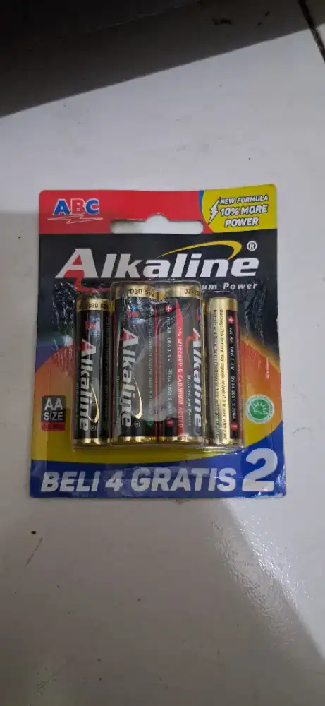 Battery ABC Alkaline AA isi 6