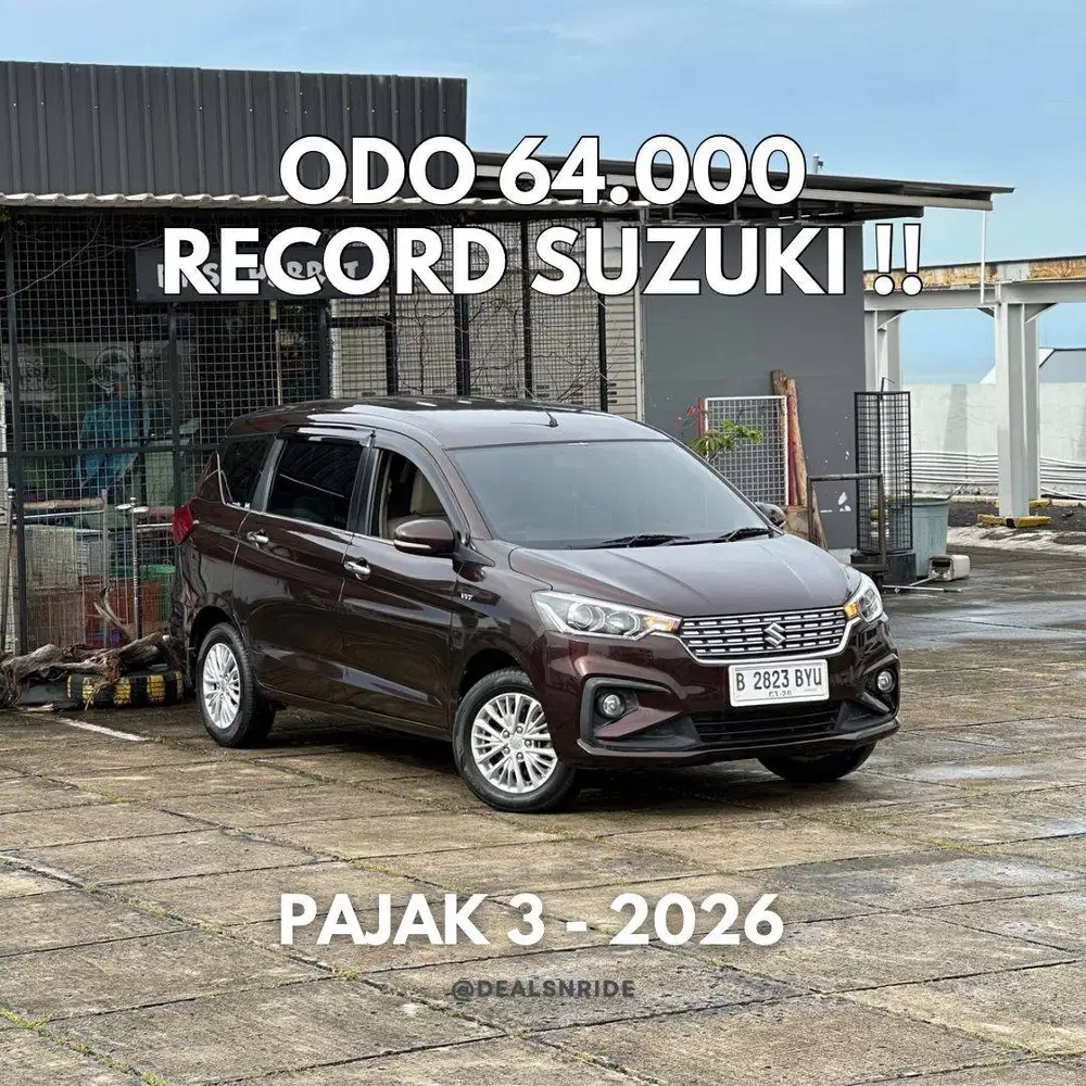 KM 64.000 ANTIKK !! PAJAK 3/2026 SUZUKI ERTIGA GX AT 2018 KONDISI OKE