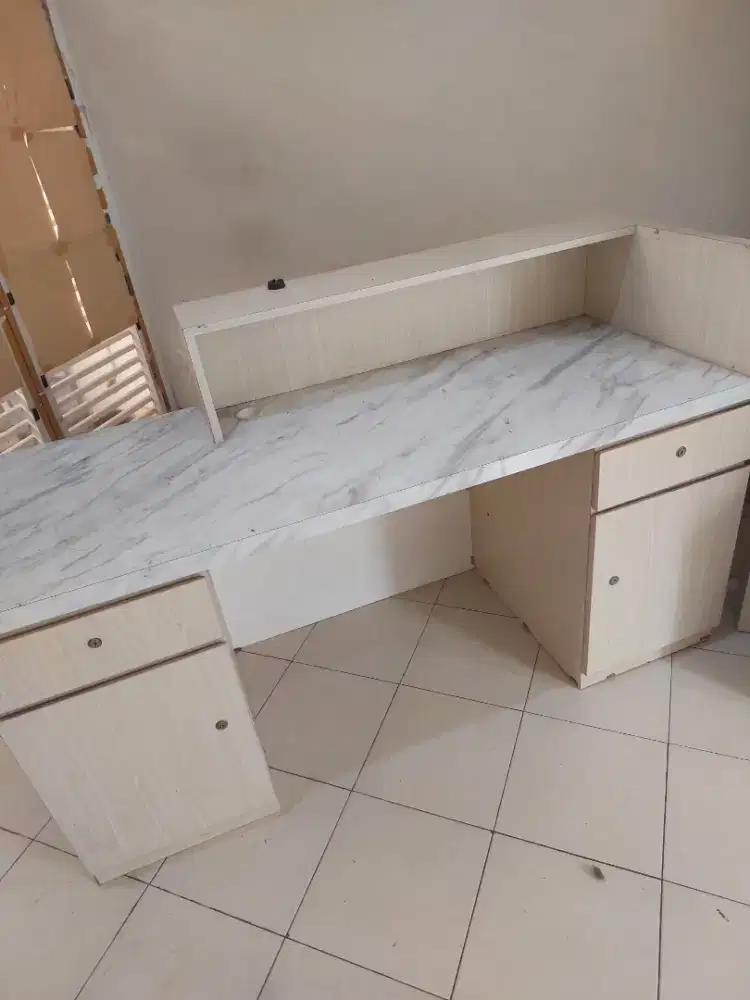 Meja kasir meja front desk meja penerima tamu meja kerja besar 1,6 m