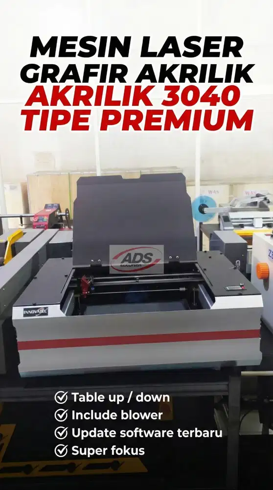 MESIN LASER GRAVIR AKRILIK MINI 3040 TIPE PREMIUM