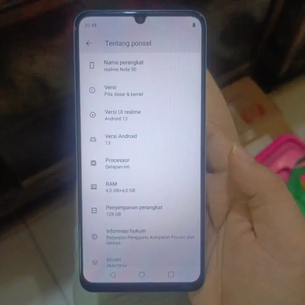 Realme note 50 4/128