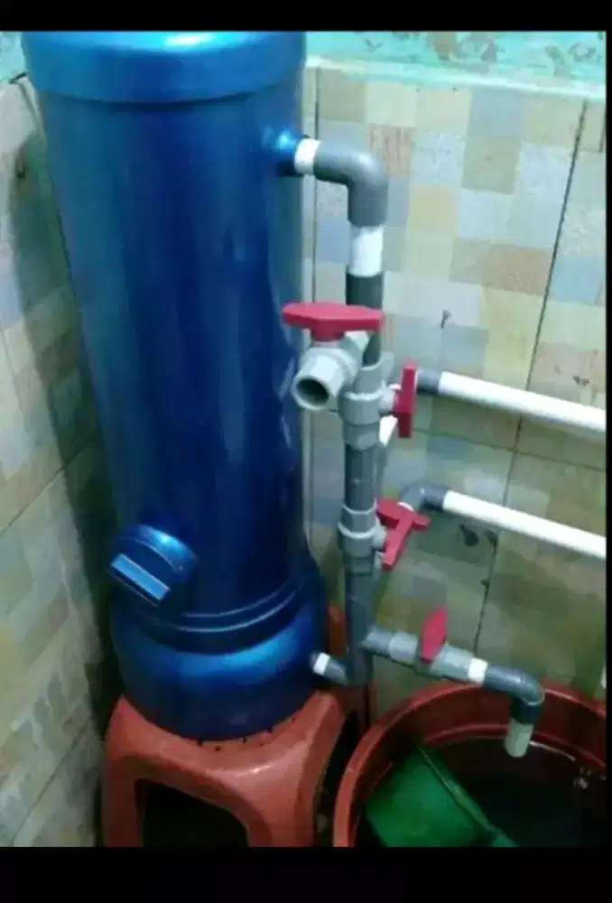 Filter penjernih air bahan PVC 8INC dan Media Super