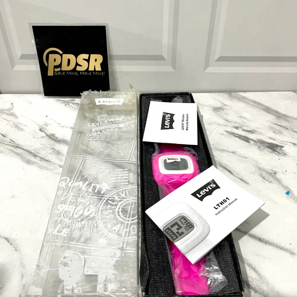 JAM TANGAN LEVIS LTH0105 MAGENTA STRAP FULLSET ORIGINAL RESMI