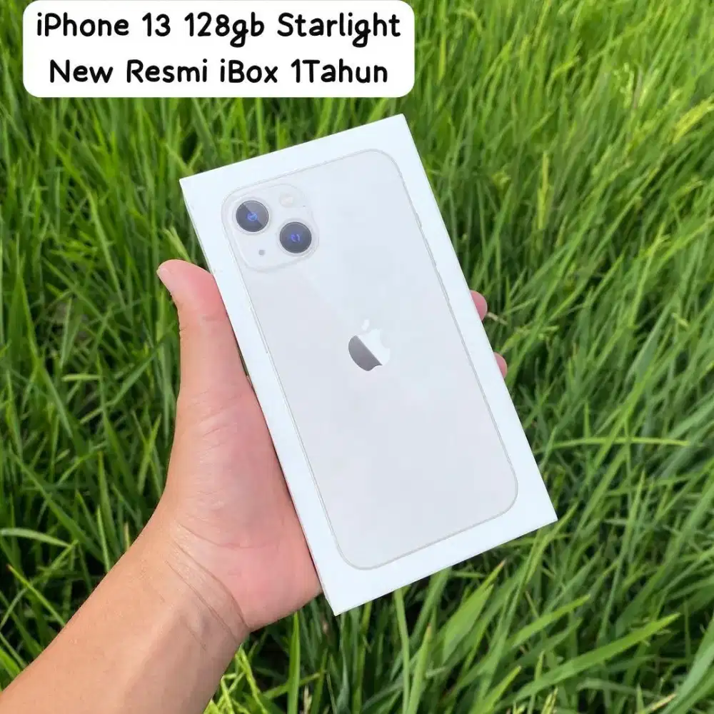 iphone 13 128gb starlight new resmi ibox 1 tahun