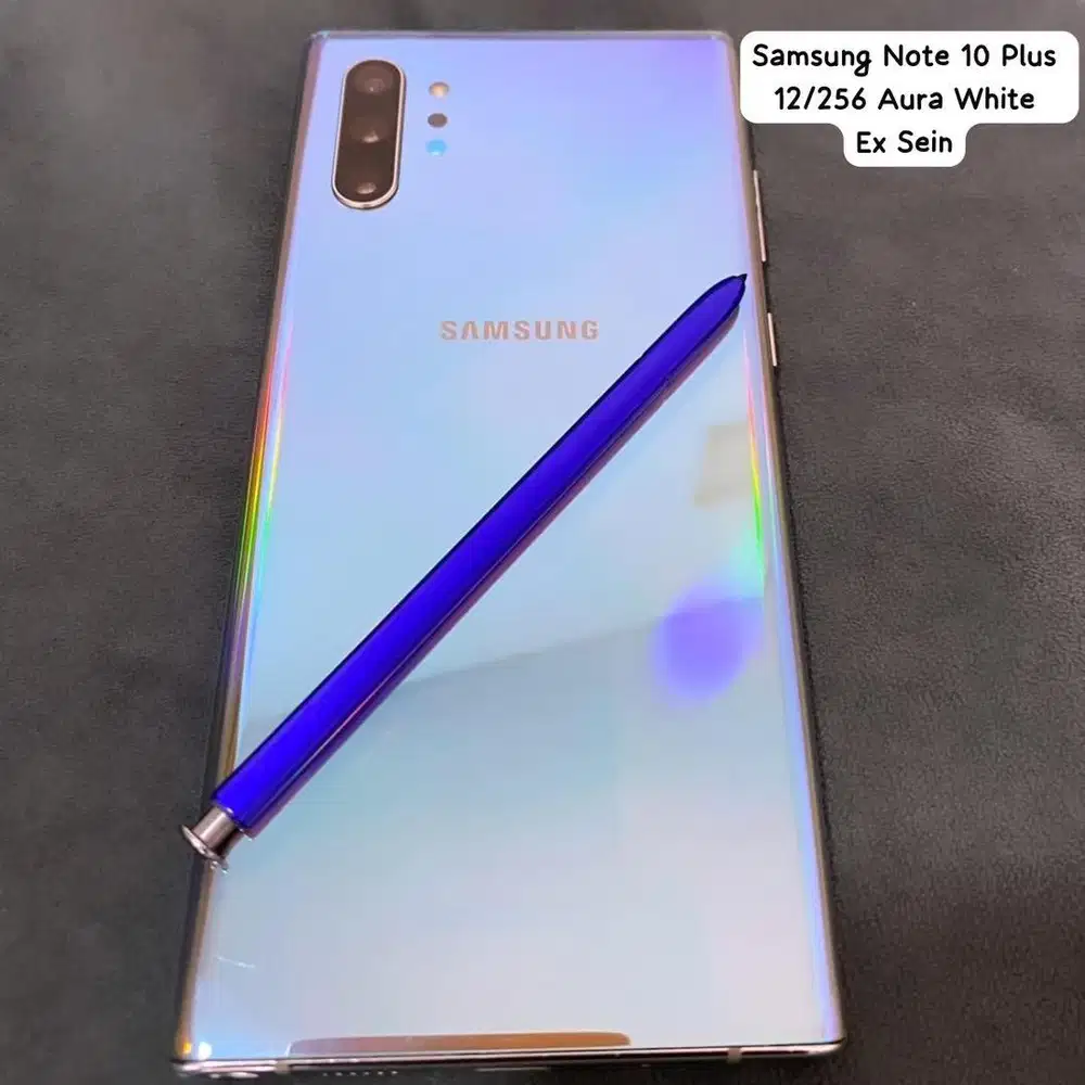 samsung note 10 plus 12/256 aura white ex samsung indonesia