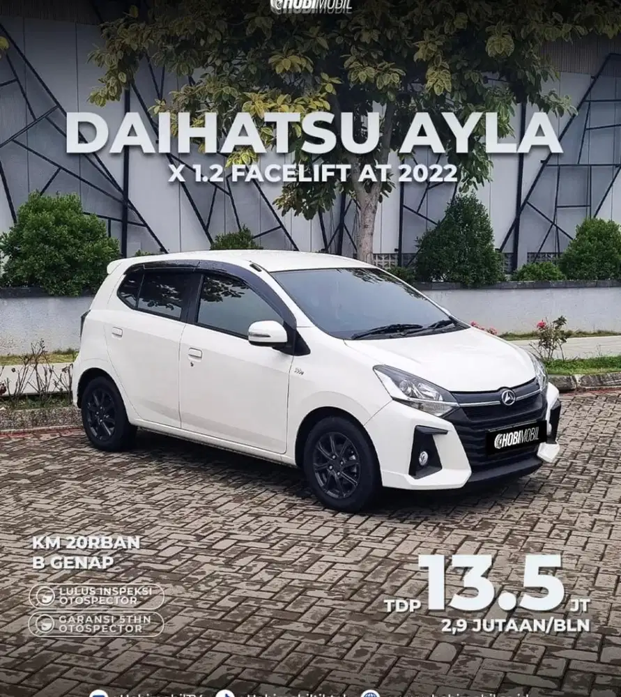 Ayla X 1.2 Facelift AT Thn 2022