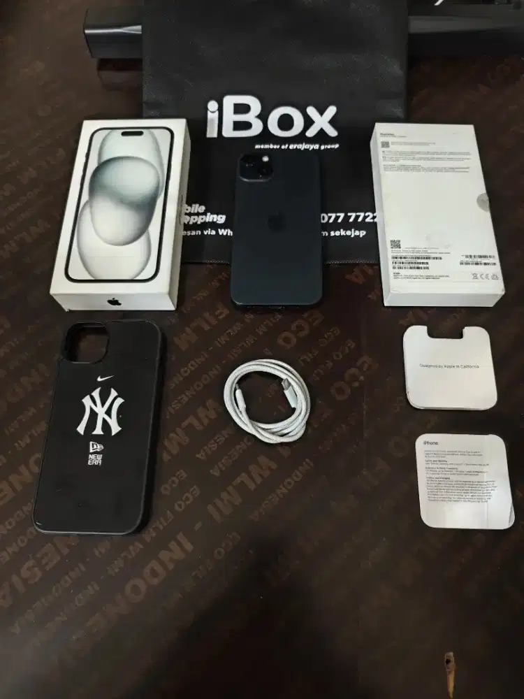 Iphone 15 Plus 128gb IBOX Resmi Fullset lengkap original