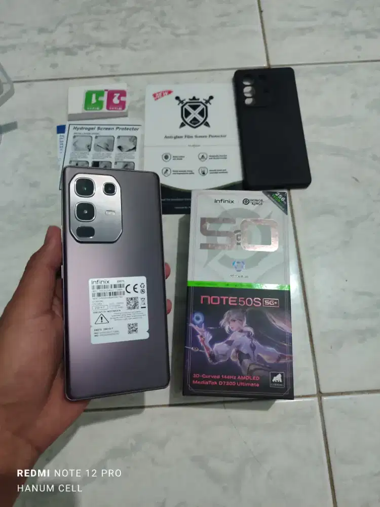 Infinix Note 50s 5G+ 8/256 fullset ORI mulus no minus