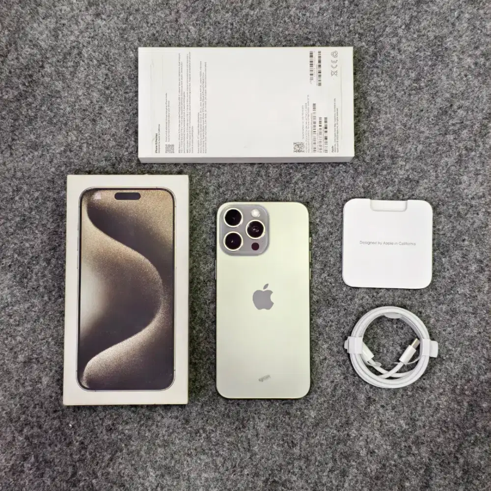 Iphone 15 Pro Max 256Gb Garansi Resmi Natural Titanium