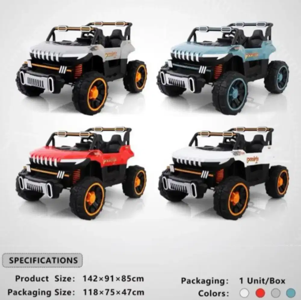 Mainan Mobil Aki Anak Jeep Hummer PJ 8611 Kyrakidz